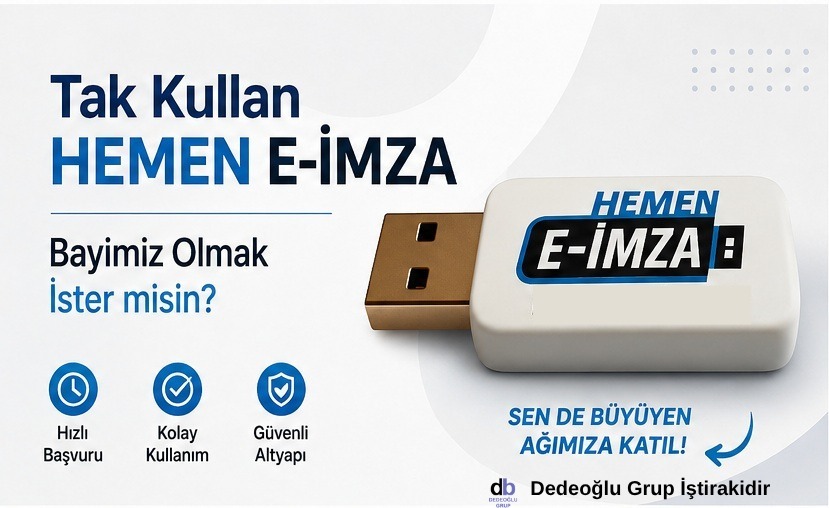 Tak kullan Hemen E-İmza — bayimiz olmak ister misin?